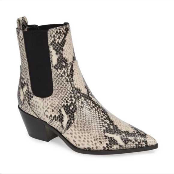 PAIGE Shoes - PAIGE Snakeskin Ankle Boots